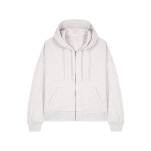 Felpa Con Cappuccio E Zip Donna Iconic Stella Ida grigio / XS - personalizzabile con logo