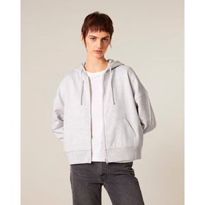 Felpa Con Cappuccio E Zip Donna Iconic Stella Ida - personalizzabile con logo