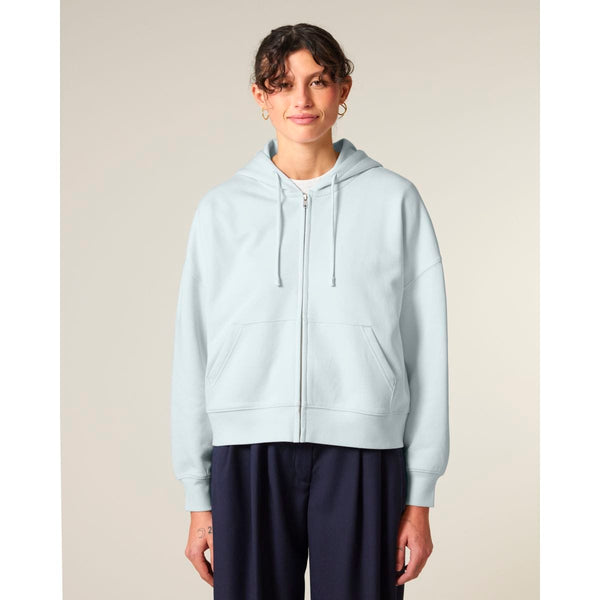 Felpa Con Cappuccio E Zip Donna Iconic Stella Ida - personalizzabile con logo