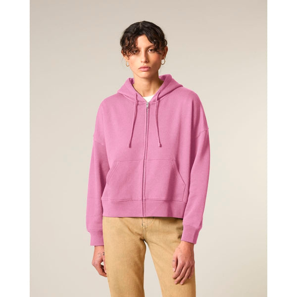 Felpa Con Cappuccio E Zip Donna Iconic Stella Ida - personalizzabile con logo