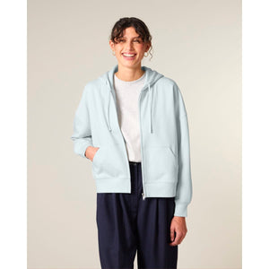 Felpa Con Cappuccio E Zip Donna Iconic Stella Ida - personalizzabile con logo