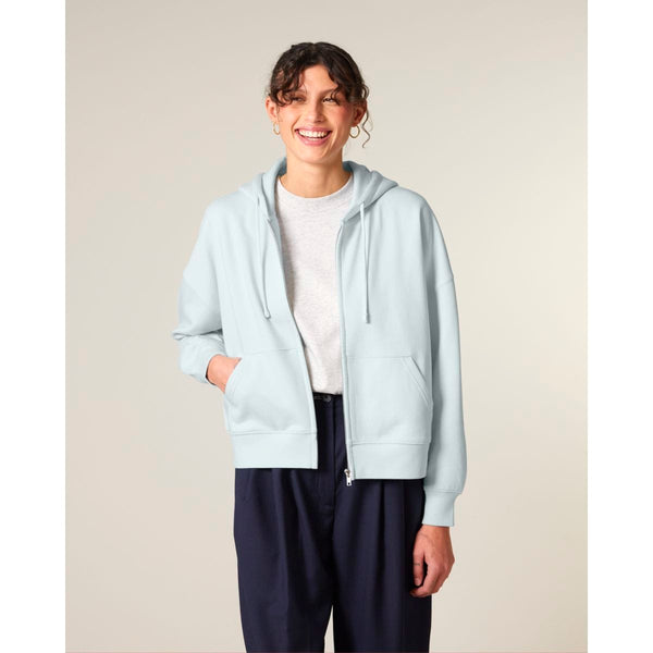 Felpa Con Cappuccio E Zip Donna Iconic Stella Ida - personalizzabile con logo