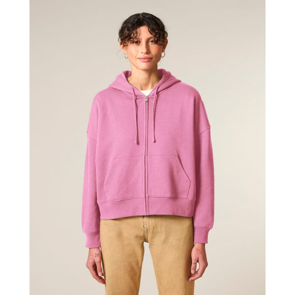 Felpa Con Cappuccio E Zip Donna Iconic Stella Ida - personalizzabile con logo