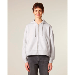 Felpa Con Cappuccio E Zip Donna Iconic Stella Ida - personalizzabile con logo