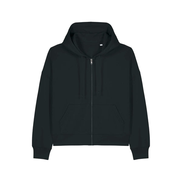 Felpa Con Cappuccio E Zip Donna Iconic Stella Ida nero / XS - personalizzabile con logo