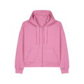 Felpa Con Cappuccio E Zip Donna Iconic Stella Ida rosa / XS - personalizzabile con logo