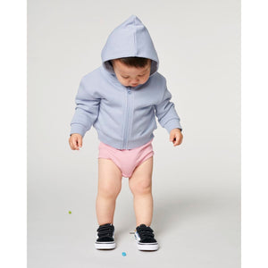 Felpa Con Cappuccio E Zip Neonato Baby Connector azzurro / 24-36 m/92-98cm - personalizzabile con logo