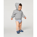 Felpa Con Cappuccio E Zip Neonato Baby Connector grigio / 24-36 m/92-98cm - personalizzabile con logo