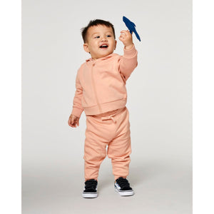 Felpa Con Cappuccio E Zip Neonato Baby Connector rosa / 6-12 m/68-80cm - personalizzabile con logo
