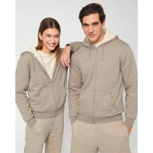 Felpa Con Cappuccio E Zip Unisex Con Fodera In Sherpa Hygger Sherpa - personalizzabile con logo