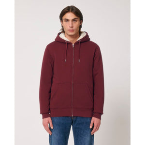 Felpa Con Cappuccio E Zip Unisex Con Fodera In Sherpa Hygger Sherpa - personalizzabile con logo