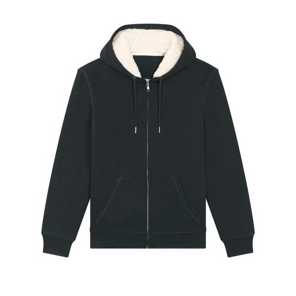 Felpa Con Cappuccio E Zip Unisex Con Fodera In Sherpa Hygger Sherpa - personalizzabile con logo