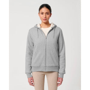 Felpa Con Cappuccio E Zip Unisex Con Fodera In Sherpa Hygger Sherpa - personalizzabile con logo