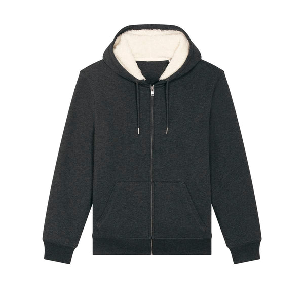 Felpa Con Cappuccio E Zip Unisex Con Fodera In Sherpa Hygger Sherpa - personalizzabile con logo