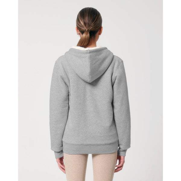 Felpa Con Cappuccio E Zip Unisex Con Fodera In Sherpa Hygger Sherpa - personalizzabile con logo