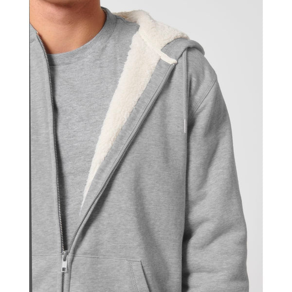 Felpa Con Cappuccio E Zip Unisex Con Fodera In Sherpa Hygger Sherpa - personalizzabile con logo