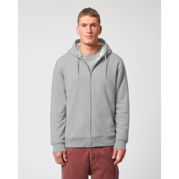 Felpa Con Cappuccio E Zip Unisex Con Fodera In Sherpa Hygger Sherpa - personalizzabile con logo