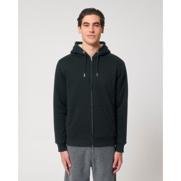 Felpa Con Cappuccio E Zip Unisex Con Fodera In Sherpa Hygger Sherpa - personalizzabile con logo