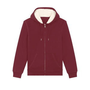 Felpa Con Cappuccio E Zip Unisex Con Fodera In Sherpa Hygger Sherpa - personalizzabile con logo