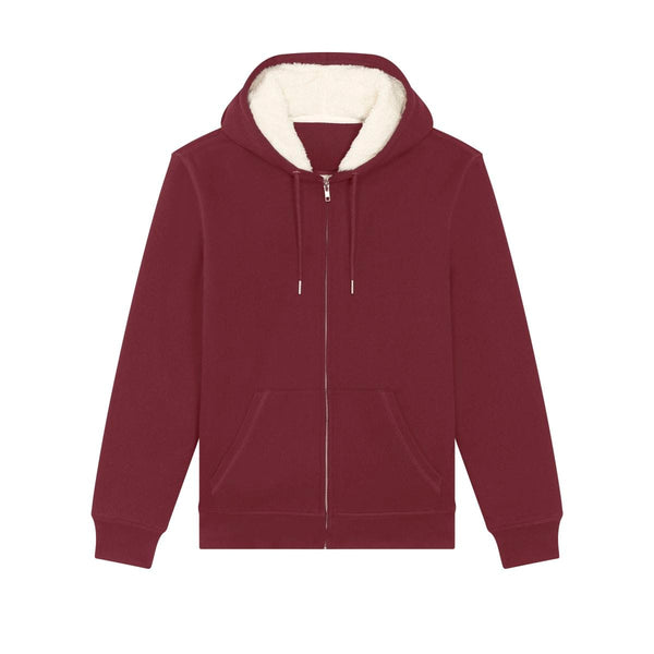 Felpa Con Cappuccio E Zip Unisex Con Fodera In Sherpa Hygger Sherpa - personalizzabile con logo
