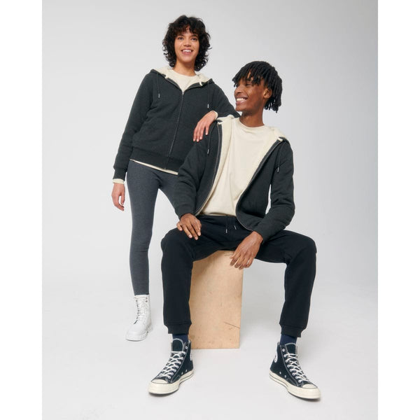 Felpa Con Cappuccio E Zip Unisex Con Fodera In Sherpa Hygger Sherpa - personalizzabile con logo