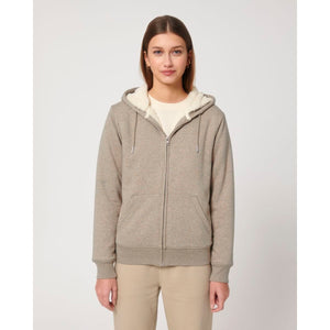 Felpa Con Cappuccio E Zip Unisex Con Fodera In Sherpa Hygger Sherpa - personalizzabile con logo