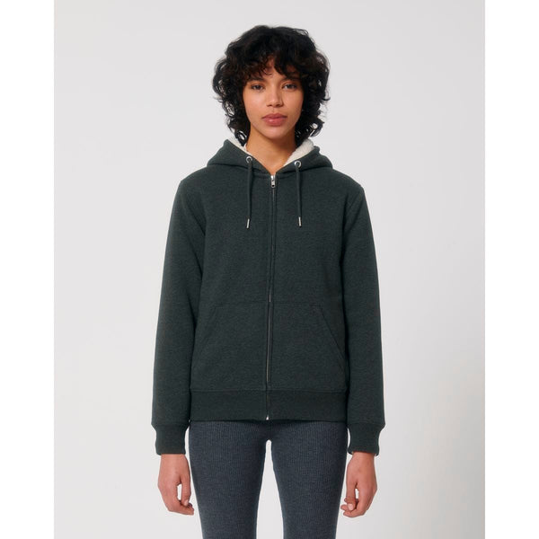 Felpa Con Cappuccio E Zip Unisex Con Fodera In Sherpa Hygger Sherpa - personalizzabile con logo