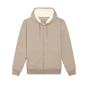 Felpa Con Cappuccio E Zip Unisex Con Fodera In Sherpa Hygger Sherpa - personalizzabile con logo