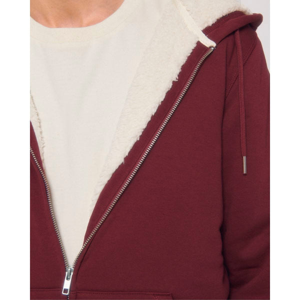 Felpa Con Cappuccio E Zip Unisex Con Fodera In Sherpa Hygger Sherpa - personalizzabile con logo