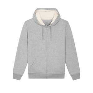 Felpa Con Cappuccio E Zip Unisex Con Fodera In Sherpa Hygger Sherpa - personalizzabile con logo