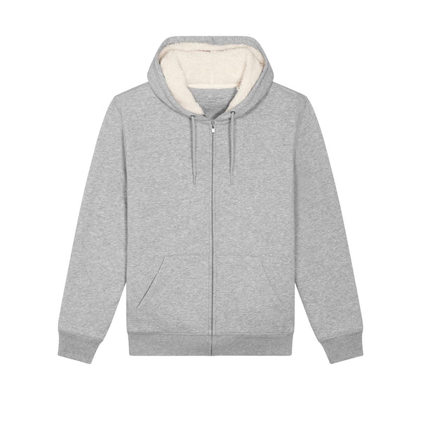 Felpa Con Cappuccio E Zip Unisex Con Fodera In Sherpa Hygger Sherpa - personalizzabile con logo
