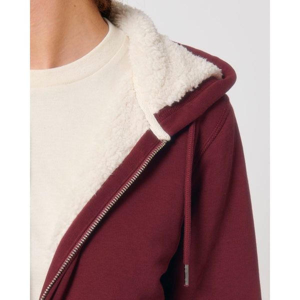 Felpa Con Cappuccio E Zip Unisex Con Fodera In Sherpa Hygger Sherpa - personalizzabile con logo