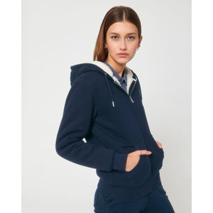 Felpa Con Cappuccio E Zip Unisex Con Fodera In Sherpa Hygger Sherpa - personalizzabile con logo