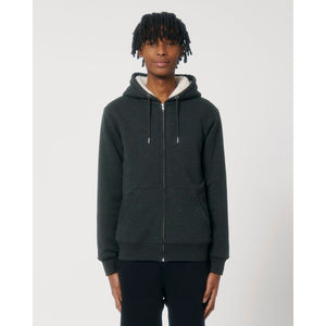 Felpa Con Cappuccio E Zip Unisex Con Fodera In Sherpa Hygger Sherpa - personalizzabile con logo