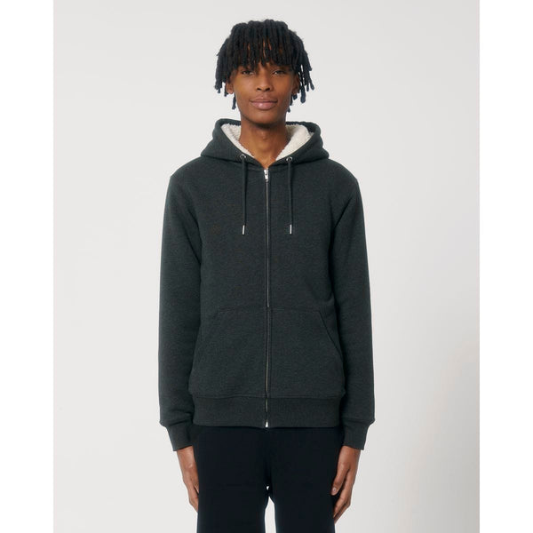Felpa Con Cappuccio E Zip Unisex Con Fodera In Sherpa Hygger Sherpa - personalizzabile con logo