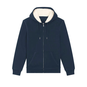 Felpa Con Cappuccio E Zip Unisex Con Fodera In Sherpa Hygger Sherpa - personalizzabile con logo