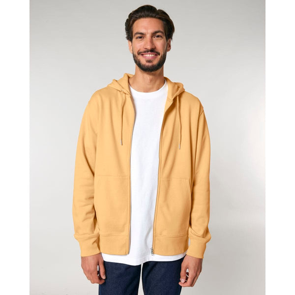 Felpa Con Cappuccio E Zip Unisex Iconic Cultivator 2.0 arancione / XS - personalizzabile con logo