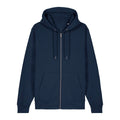 Felpa Con Cappuccio E Zip Unisex Iconic Cultivator 2.0 blu navy / XS - personalizzabile con logo