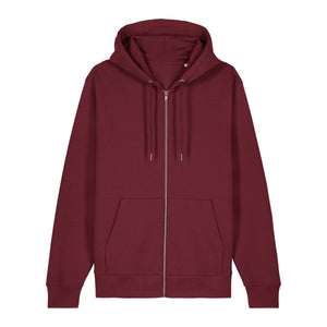 Felpa Con Cappuccio E Zip Unisex Iconic Cultivator 2.0 bordeaux / XS - personalizzabile con logo