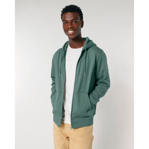 Felpa Con Cappuccio E Zip Unisex Iconic Cultivator 2.0 green bay / XS - personalizzabile con logo