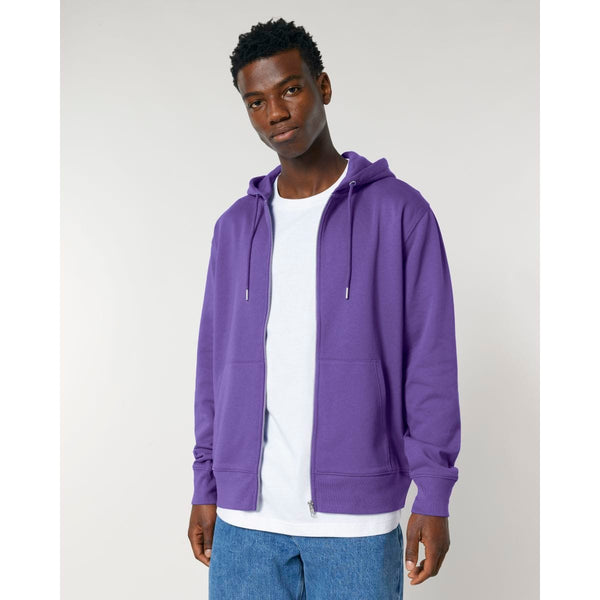 Felpa Con Cappuccio E Zip Unisex Iconic Cultivator 2.0 purple love / XS - personalizzabile con logo
