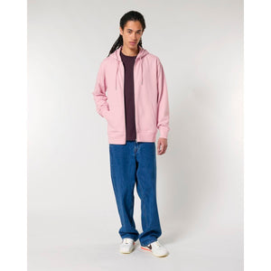 Felpa Con Cappuccio E Zip Unisex Iconic Cultivator 2.0 rosa / XS - personalizzabile con logo