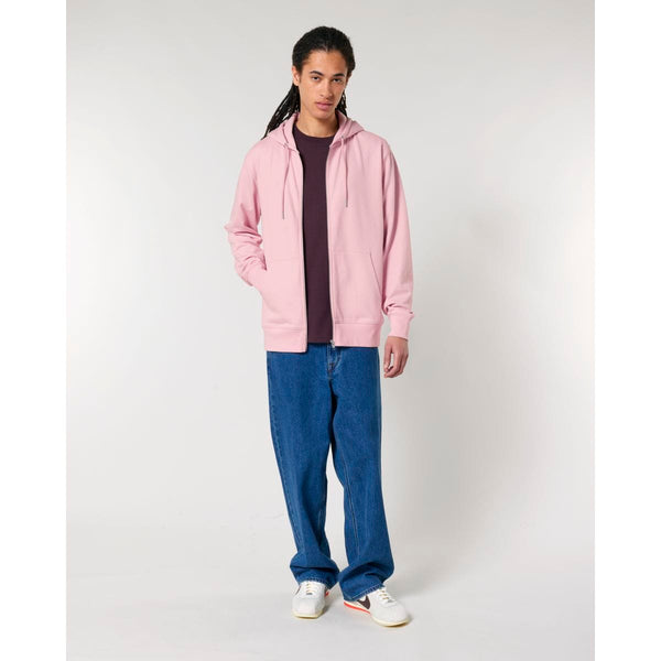 Felpa Con Cappuccio E Zip Unisex Iconic Cultivator 2.0 rosa / XS - personalizzabile con logo