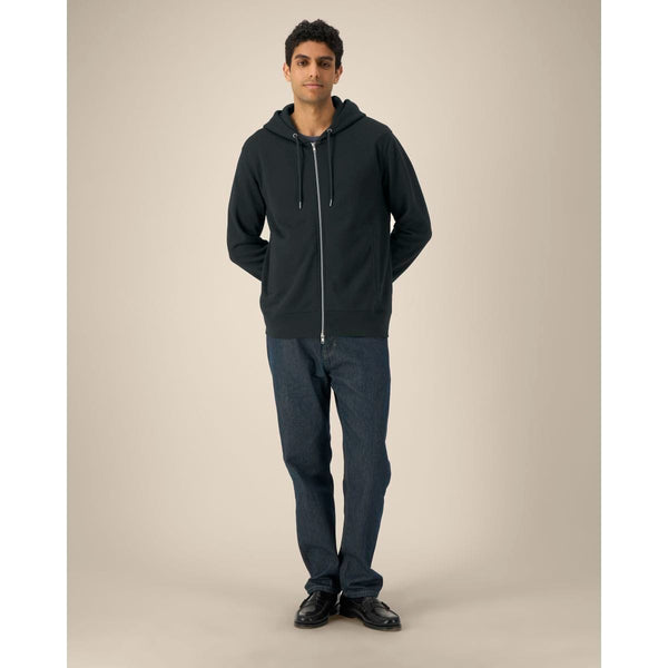Felpa Con Cappuccio E Zip Unisex In Cotone Tencel™ Modal Astor nero / XXS - personalizzabile con logo