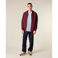 Felpa Con Cappuccio E Zip Unisex In French Terry Connector 2.0 bordeaux / XXS - personalizzabile con logo
