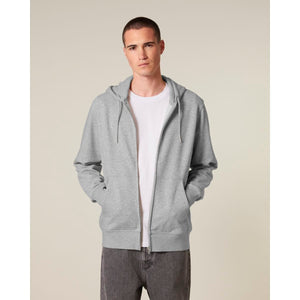 Felpa Con Cappuccio E Zip Unisex In French Terry Connector 2.0 grigio / XXS - personalizzabile con logo
