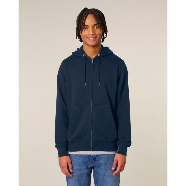 Felpa Con Cappuccio E Zip Unisex In French Terry Connector 2.0 - personalizzabile con logo