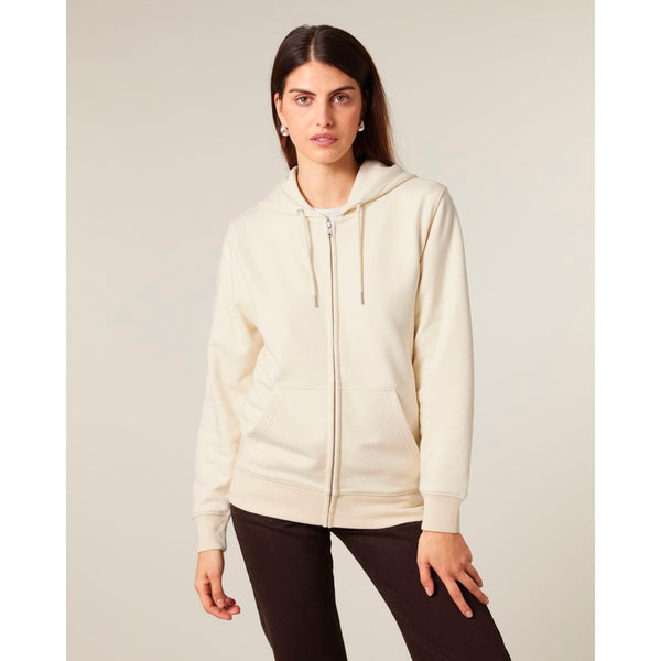 Felpa Con Cappuccio E Zip Unisex In French Terry Connector 2.0 - personalizzabile con logo
