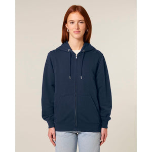 Felpa Con Cappuccio E Zip Unisex In French Terry Connector 2.0 - personalizzabile con logo