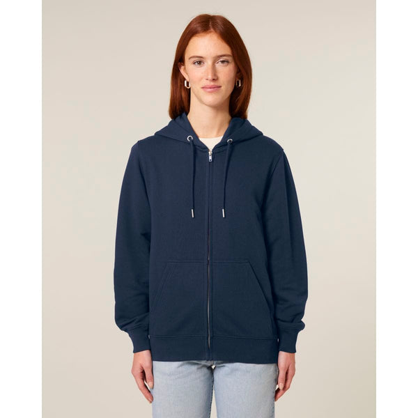 Felpa Con Cappuccio E Zip Unisex In French Terry Connector 2.0 - personalizzabile con logo